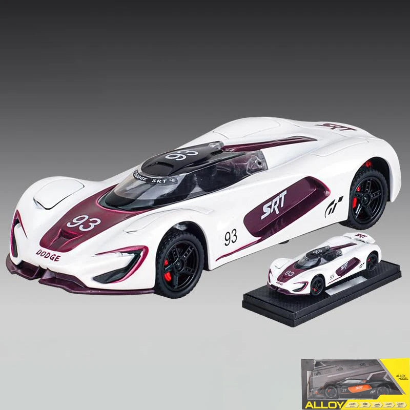 1:32 Dodge Tomahawk SRT V10 Concept Sports Car Alloy Metal Diecast Model Car Collections Hobby Decoration Ornament Birthday Gift