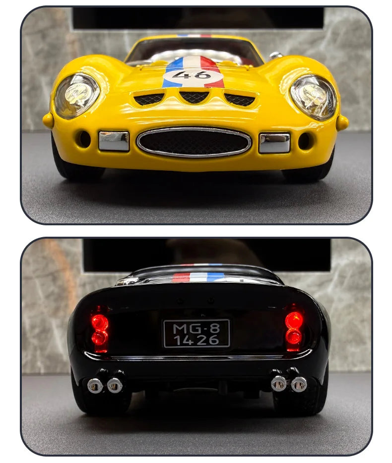 1:32 250 GTO Supercar Alloy Model Car Toy Diecasts Metal Casting Sound and Light Car Toys For Children Vehicle