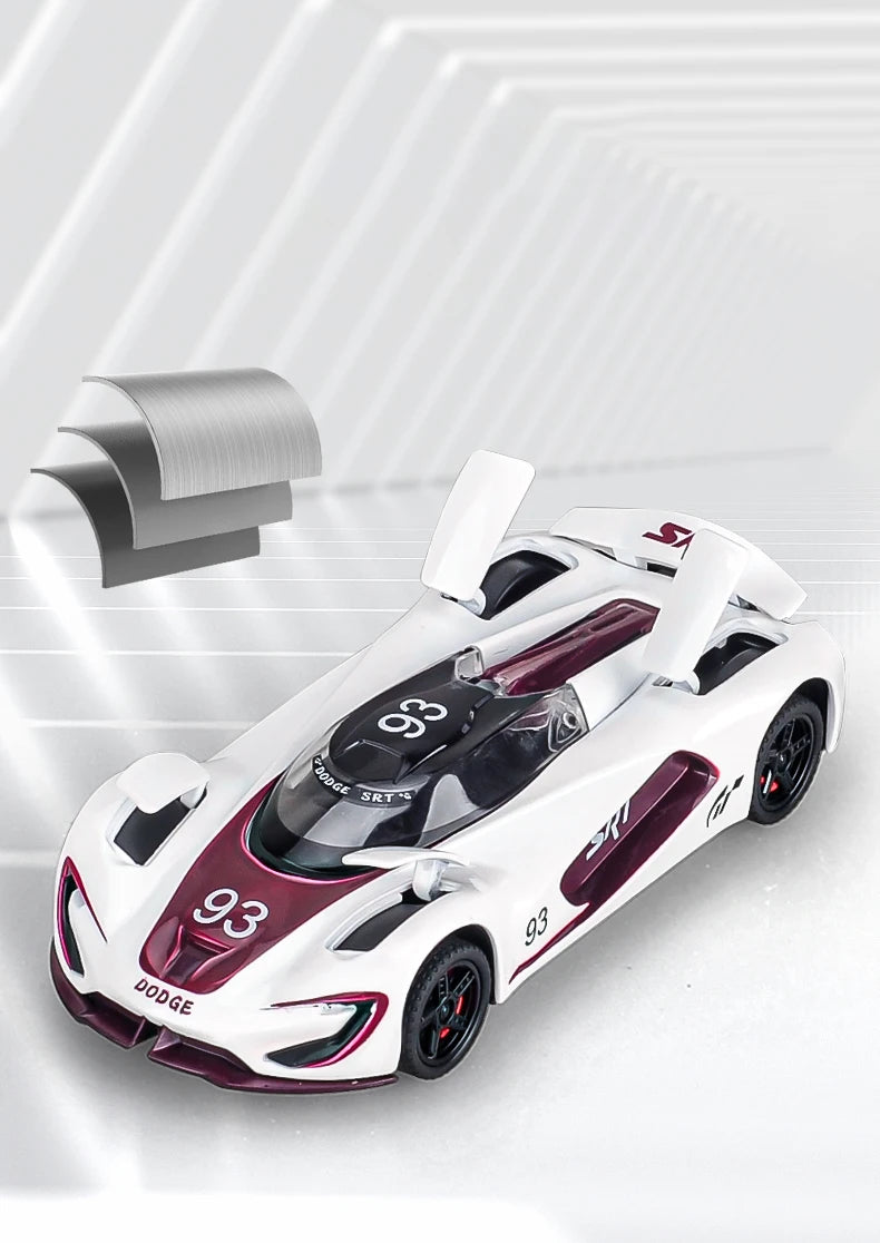 1:32 Dodge Tomahawk SRT V10 Concept Sports Car Alloy Metal Diecast Model Car Collections Hobby Decoration Ornament Birthday Gift