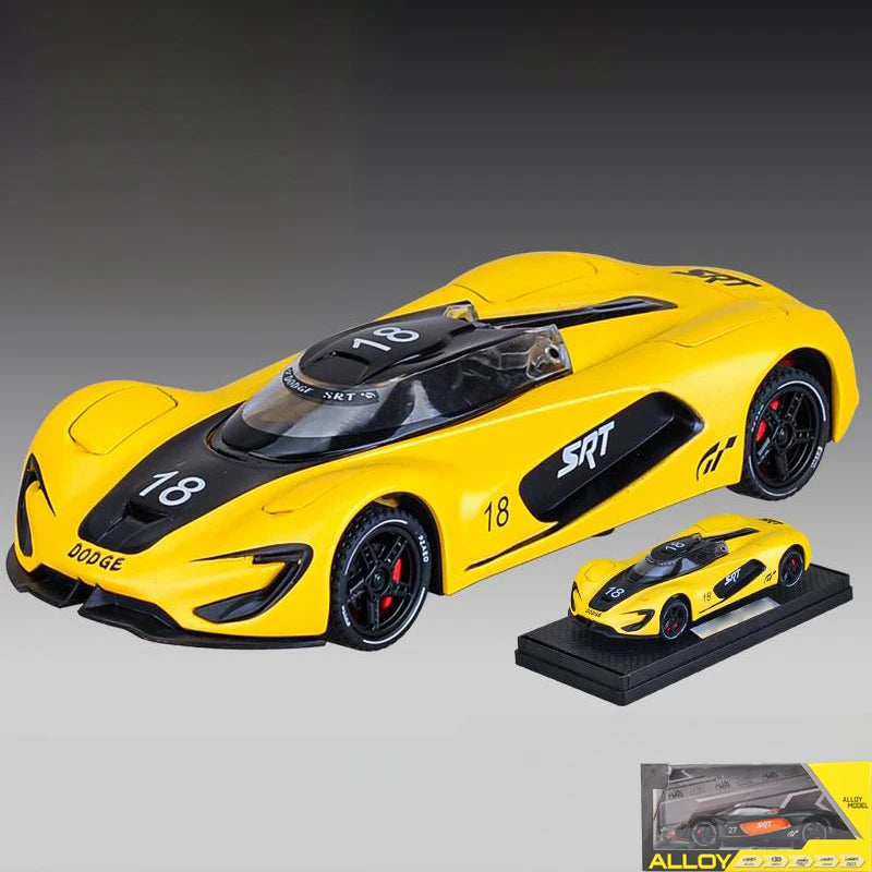1:32 Dodge Tomahawk SRT V10 Concept Sports Car Alloy Metal Diecast Model Car Collections Hobby Decoration Ornament Birthday Gift