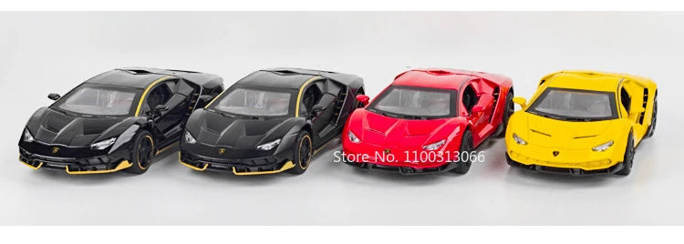 1:32 Lambor LP770-4 LP780-4 Alloy Toy Cars Models Doors Opened Miniature Sports Car Wheel Pull Back Vehicle Kids Collection Fun