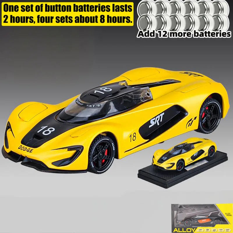 1:32 Dodge Tomahawk SRT V10 Concept Sports Car Alloy Metal Diecast Model Car Collections Hobby Decoration Ornament Birthday Gift
