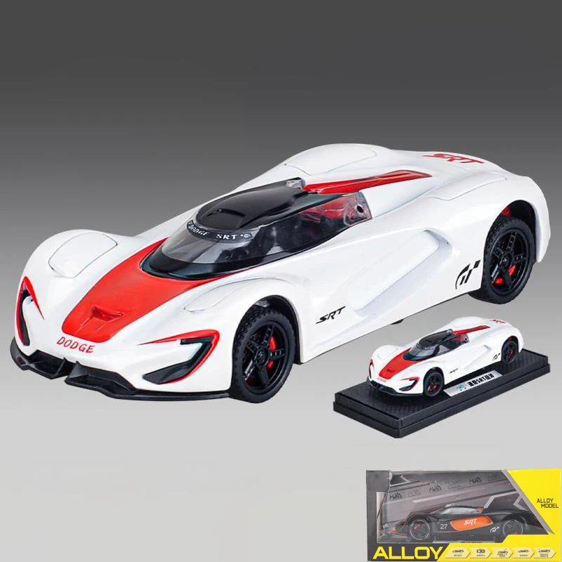 1:32 Dodge Tomahawk SRT V10 Concept Sports Car Alloy Metal Diecast Model Car Collections Hobby Decoration Ornament Birthday Gift