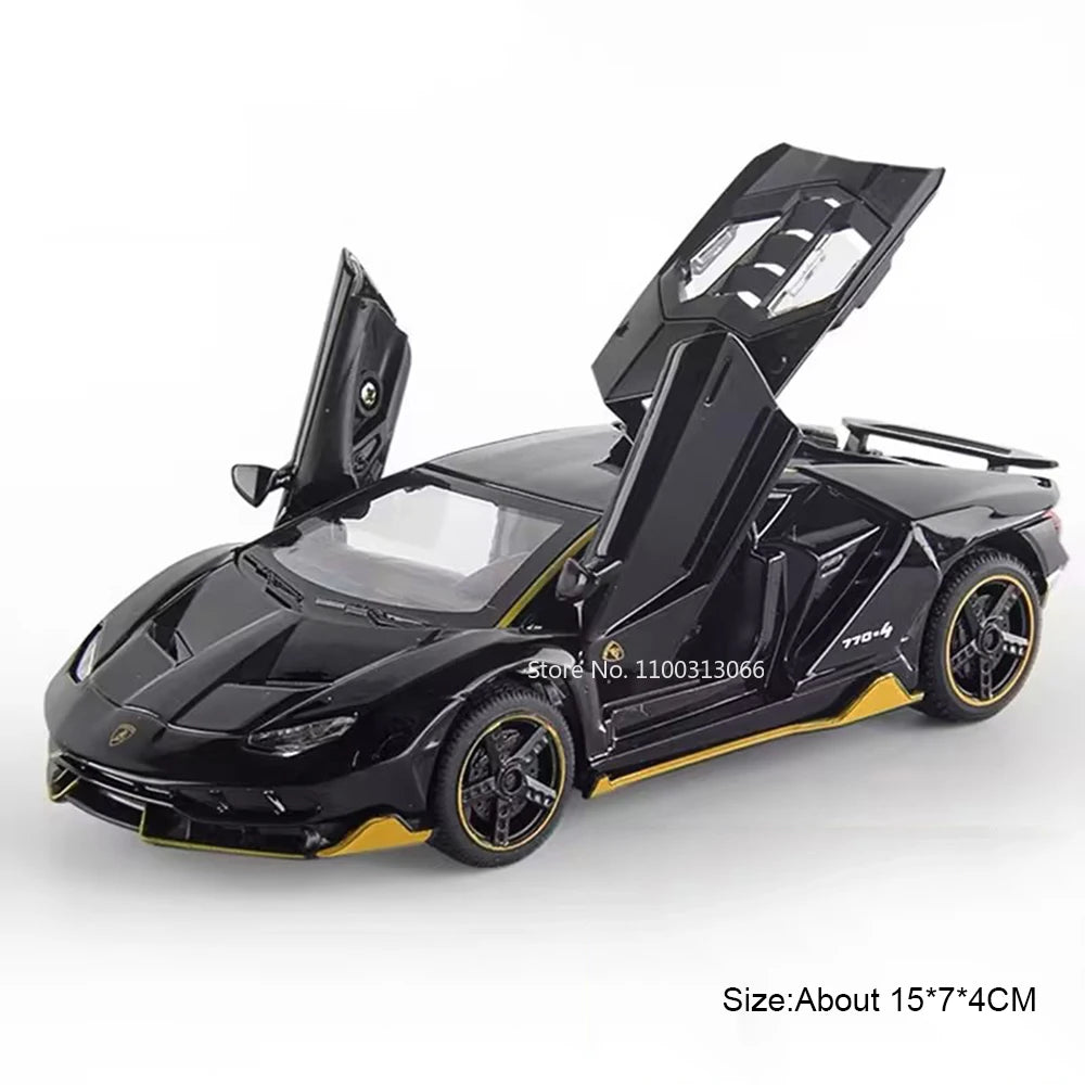 1:32 Lambor LP770-4 LP780-4 Alloy Toy Cars Models Doors Opened Miniature Sports Car Wheel Pull Back Vehicle Kids Collection Fun