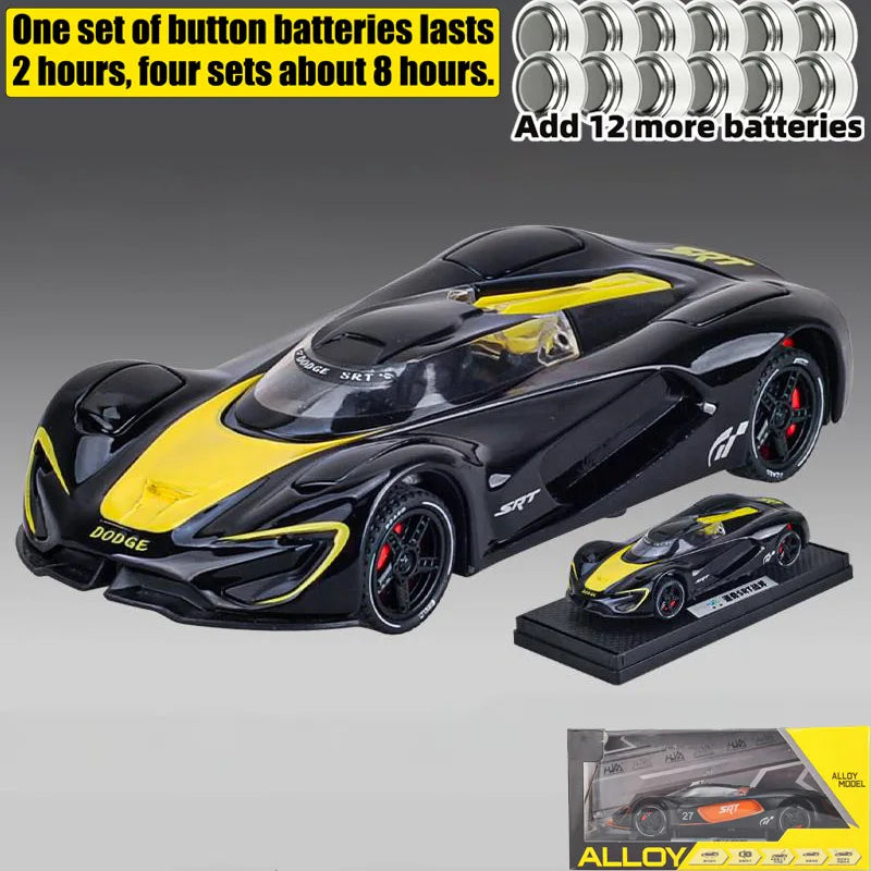1:32 Dodge Tomahawk SRT V10 Concept Sports Car Alloy Metal Diecast Model Car Collections Hobby Decoration Ornament Birthday Gift