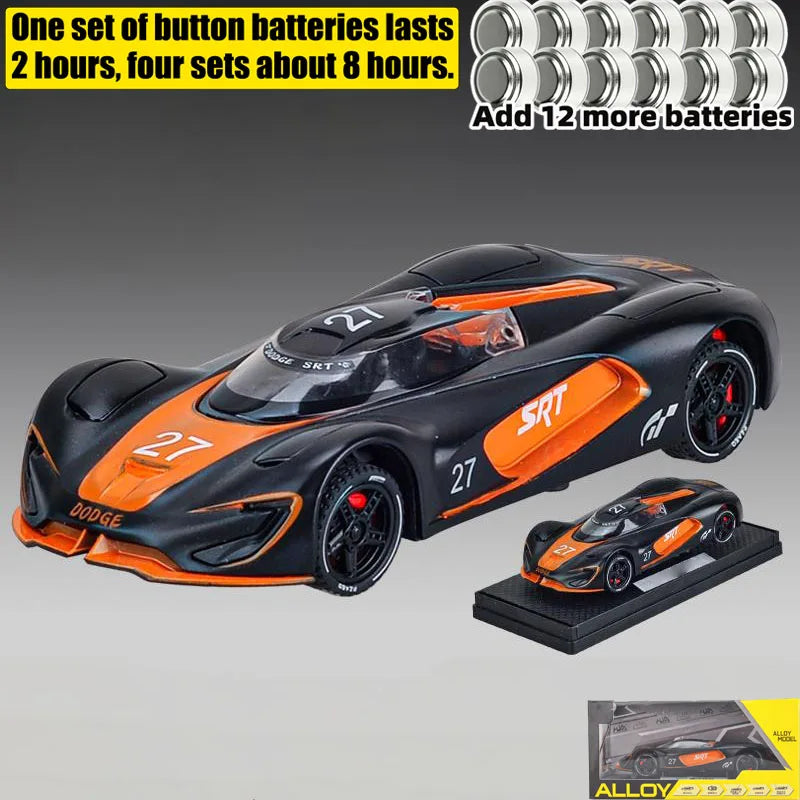 1:32 Dodge Tomahawk SRT V10 Concept Sports Car Alloy Metal Diecast Model Car Collections Hobby Decoration Ornament Birthday Gift