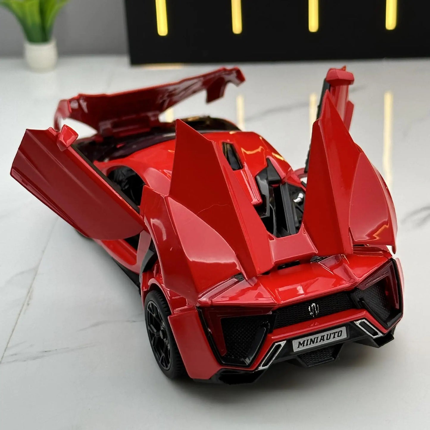 1: 32 Lykan sport Fast and Furious 7 Alloy Car Model Diecasts Toy With Sound and Light Vehicles Decoration Toys For Kids Gift